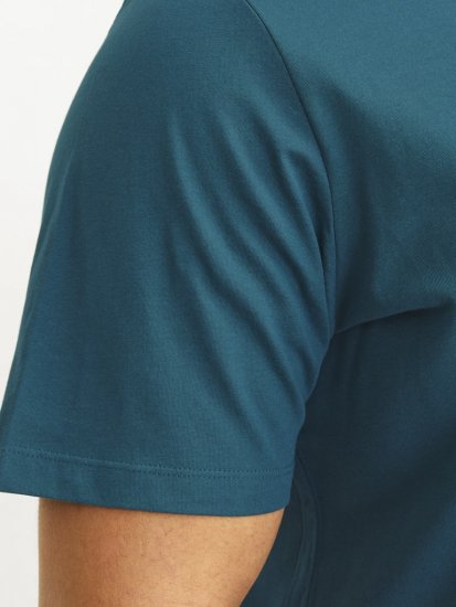 Jack & Jones CORP Logo Play 5 T-Shirt Deep Teal - Μακό μπλουζάκια - Aνδρικά μπλουζεσ μεγάλα μεγέθη