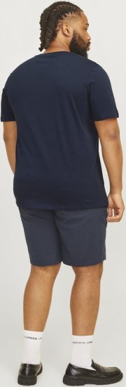 Jack & Jones CORP Logo Play 5 T-Shirt Navy Blazer - Μακό μπλουζάκια - Aνδρικά μπλουζεσ μεγάλα μεγέθη