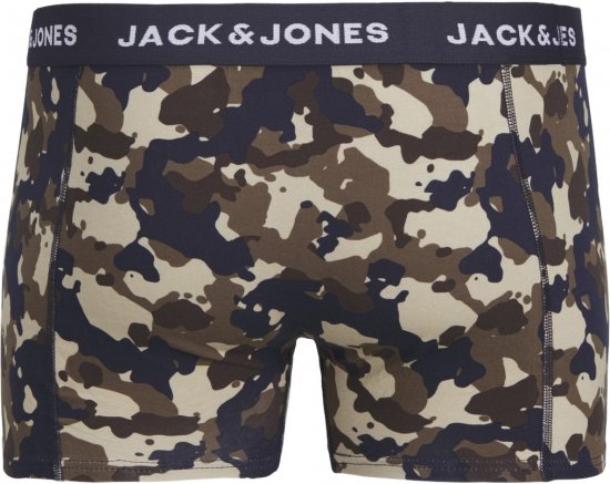 Jack & Jones JACCAMOFLAGE Trunks 3-Pack Navy Blazer - Εσώρουχα/Μαγιό - Aνδρικά Εσώρουχα μεγάλα μεγέθη
