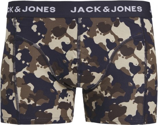 Jack & Jones JACCAMOFLAGE Trunks 3-Pack Navy Blazer - Εσώρουχα/Μαγιό - Aνδρικά Εσώρουχα μεγάλα μεγέθη