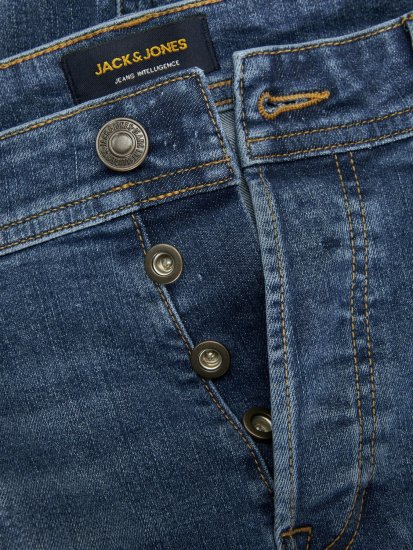 Jack & Jones JJIGLENN JJORIGINAL SQ 013 Jeans Blue Denim - Τζιν και παντελόνια - Aνδρικα τζιν παντελόνια μεγάλα μεγέθη