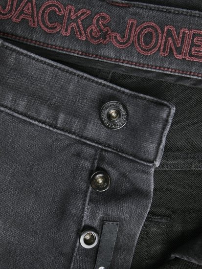 Jack & Jones JJIMIKE JJICON I.K. SQ 028 Jeans Black Denim - Τζιν και παντελόνια - Aνδρικα τζιν παντελόνια μεγάλα μεγέθη