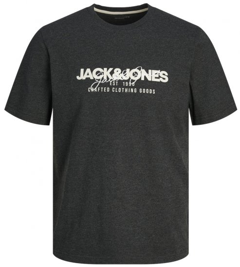 Jack & Jones JJALVIS T-Shirt Black - Μακό μπλουζάκια - Aνδρικά μπλουζεσ μεγάλα μεγέθη