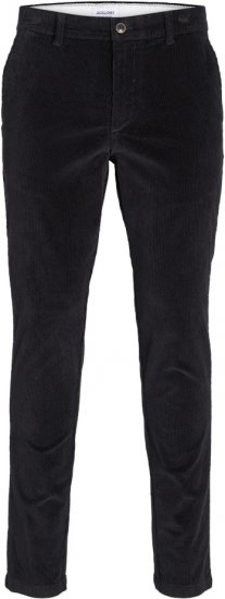 Jack & Jones MARCO Corduroy Chinos Pants Black - Τζιν και παντελόνια - Aνδρικα τζιν παντελόνια μεγάλα μεγέθη