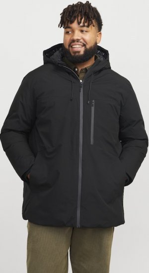 Jack & Jones PAYNE Windproof Parka Black - Μπουφάν - Aνδρικά μπουφαν μεγάλα μεγέθη