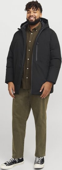 Jack & Jones PAYNE Windproof Parka Black - Μπουφάν - Aνδρικά μπουφαν μεγάλα μεγέθη