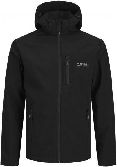 Jack & Jones JJTAYLOR Softshell Jacket Black - Μπουφάν - Aνδρικά μπουφαν μεγάλα μεγέθη
