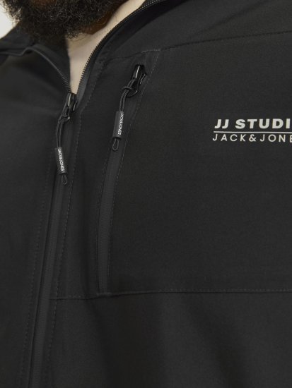 Jack & Jones JJTAYLOR Softshell Jacket Black - Μπουφάν - Aνδρικά μπουφαν μεγάλα μεγέθη