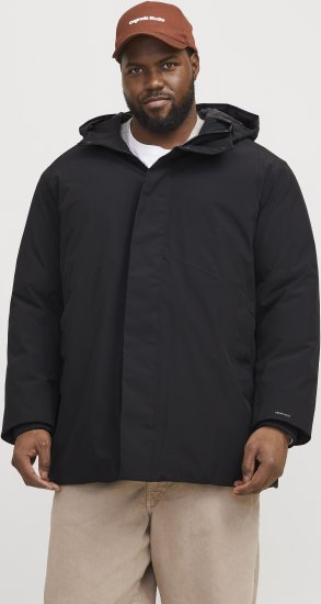 Jack & Jones KEEN Windproof Parka Black - Μπουφάν - Aνδρικά μπουφαν μεγάλα μεγέθη