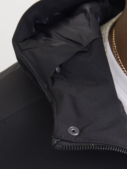 Jack & Jones KEEN Windproof Parka Black - Μπουφάν - Aνδρικά μπουφαν μεγάλα μεγέθη