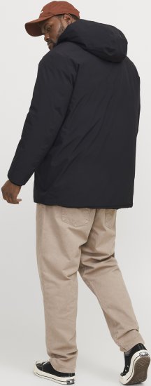 Jack & Jones KEEN Windproof Parka Black - Μπουφάν - Aνδρικά μπουφαν μεγάλα μεγέθη