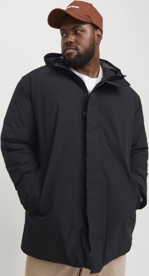 Jack & Jones KEEN Windproof Parka Black - Μπουφάν - Aνδρικά μπουφαν μεγάλα μεγέθη