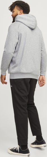 Jack & Jones JCOOUTDOOR Hoodie Light Grey - φούτερ/Φούτερ με κουκούλα - φούτερ/Φούτερ με κουκούλα ανδρικά μεγάλα μεγέθη 