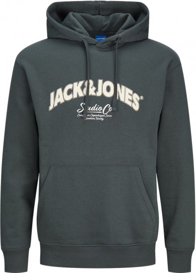 Jack & Jones JORBRONX Hoodie Dark Green - φούτερ/Φούτερ με κουκούλα - φούτερ/Φούτερ με κουκούλα ανδρικά μεγάλα μεγέθη 