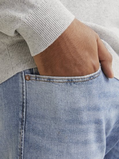 Jack & Jones GLENN CB 625 Jeans Blue Denim - Τζιν και παντελόνια - Aνδρικα τζιν παντελόνια μεγάλα μεγέθη