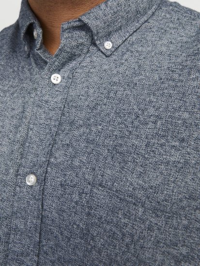 Jack & Jones NORRIS Flannel Long Sleeve Shirt Navy Blazer - Πουκάμισα - Aνδρικά πουκαμισα μεγαλα μεγάλα μεγέθη