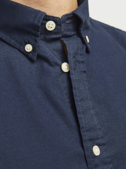 Jack & Jones Brook Oxford Long Sleeve Shirt Navy Blazer - Πουκάμισα - Aνδρικά πουκαμισα μεγαλα μεγάλα μεγέθη