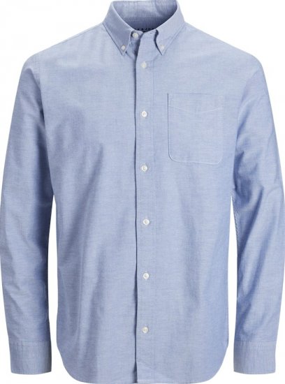 Jack & Jones Brook Oxford Long Sleeve Shirt Cashmere Blue - Πουκάμισα - Aνδρικά πουκαμισα μεγαλα μεγάλα μεγέθη