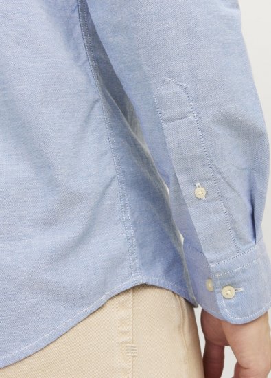 Jack & Jones Brook Oxford Long Sleeve Shirt Cashmere Blue - Πουκάμισα - Aνδρικά πουκαμισα μεγαλα μεγάλα μεγέθη
