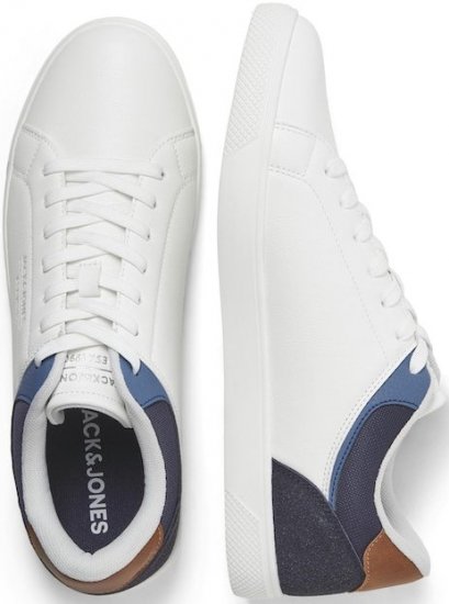 Jack & Jones Jordan Sneakers Bright White/NAVY BLAZER - Ανδρικά Παπούτσια 40-52 - 