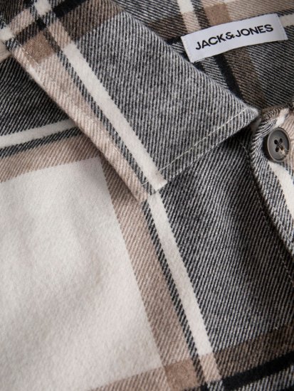 Jack & Jones Charge Overshirt Long Sleeve Crockery - Πουκάμισα - Aνδρικά πουκαμισα μεγαλα μεγάλα μεγέθη