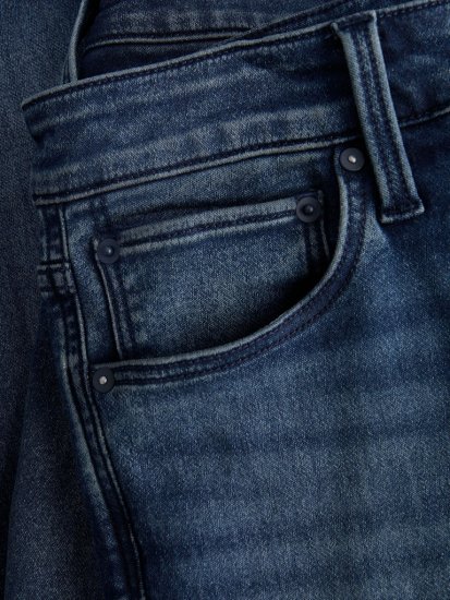 Jack & Jones Glenn Icon SQ 422 Jeans Blue Denim - Τζιν και παντελόνια - Aνδρικα τζιν παντελόνια μεγάλα μεγέθη