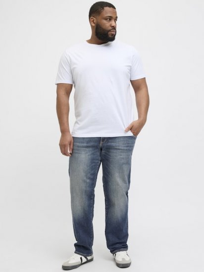 Jack & Jones Mike Fox CB 082 Jeans Blue Denim - Τζιν και παντελόνια - Aνδρικα τζιν παντελόνια μεγάλα μεγέθη