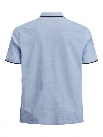 Jack & Jones PAULOS Short Sleeve Polo Light Blue/PS - Πόλο μπλουζάκια - Aνδρικά μπλουζακια πολο μεγάλα μεγέθη