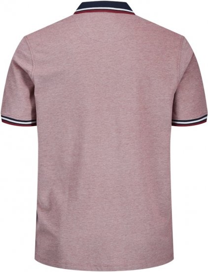 Jack & Jones PAULOS Short Sleeve Polo Rio Red/PS - Πόλο μπλουζάκια - Aνδρικά μπλουζακια πολο μεγάλα μεγέθη