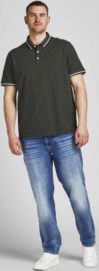 Jack & Jones PAULOS Short Sleeve Polo Green/PLAY 1 - Πόλο μπλουζάκια - Aνδρικά μπλουζακια πολο μεγάλα μεγέθη