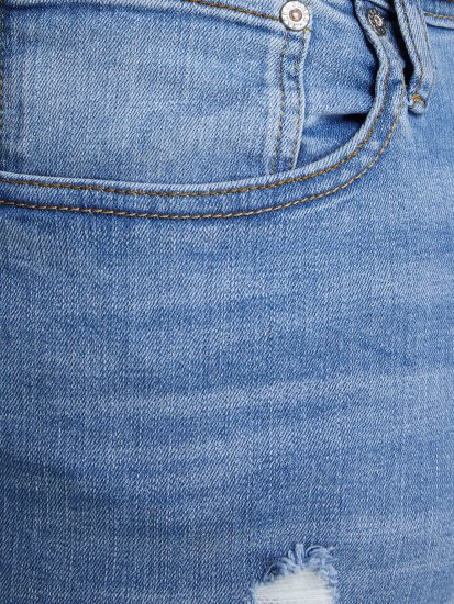 Jack & Jones Liam Jeans Blue Denim - Τζιν και παντελόνια - Aνδρικα τζιν παντελόνια μεγάλα μεγέθη
