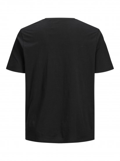 Jack & Jones Organic Basic T-shirt Black - Μακό μπλουζάκια - Aνδρικά μπλουζεσ μεγάλα μεγέθη