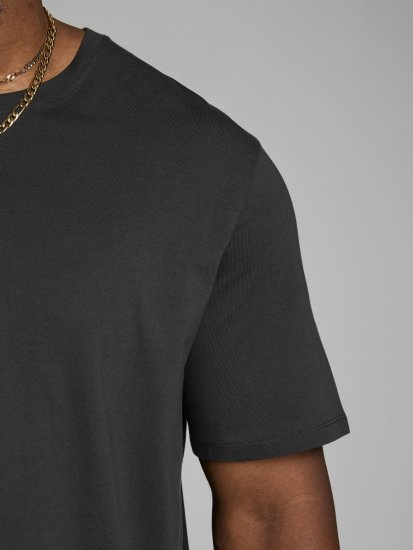 Jack & Jones Organic Basic T-shirt Black - Μακό μπλουζάκια - Aνδρικά μπλουζεσ μεγάλα μεγέθη