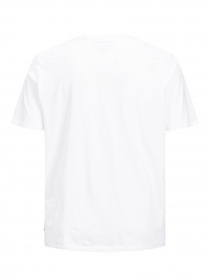 Jack & Jones Organic Basic T-shirt White - Μακό μπλουζάκια - Aνδρικά μπλουζεσ μεγάλα μεγέθη