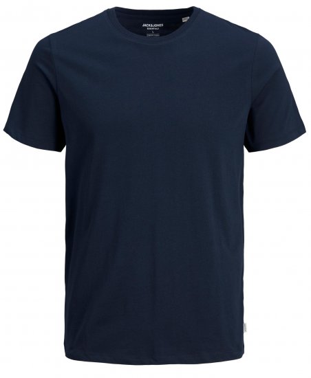 Jack & Jones Organic Basic T-shirt Navy Blazer - Μακό μπλουζάκια - Aνδρικά μπλουζεσ μεγάλα μεγέθη