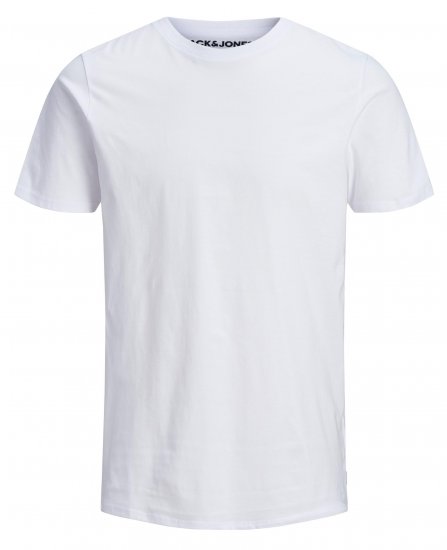 Jack & Jones Organic Basic T-shirt White - Μακό μπλουζάκια - Aνδρικά μπλουζεσ μεγάλα μεγέθη