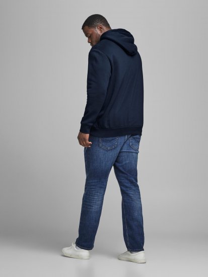 Jack & Jones Elogo Sweat Hood Navy Blazer - φούτερ/Φούτερ με κουκούλα - φούτερ/Φούτερ με κουκούλα ανδρικά μεγάλα μεγέθη 