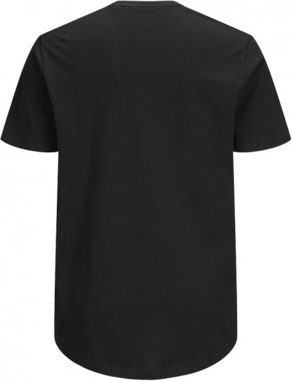 Jack & Jones NOA Crew Neck T-Shirt Black - Μακό μπλουζάκια - Aνδρικά μπλουζεσ μεγάλα μεγέθη