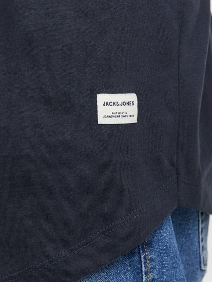 Jack & Jones NOA Crew Neck T-Shirt Navy Blazer - Μακό μπλουζάκια - Aνδρικά μπλουζεσ μεγάλα μεγέθη