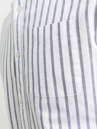 Jack & Jones OXFORD LS Shirt Striped Ensign Blue - Πουκάμισα - Aνδρικά πουκαμισα μεγαλα μεγάλα μεγέθη