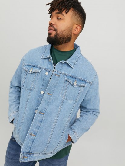 Jack & Jones JJIJEAN Denim jacket Blue Denim - Μπουφάν - Aνδρικά μπουφαν μεγάλα μεγέθη
