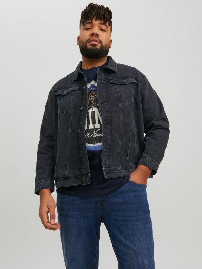 Jack & Jones JJIJEAN Denim Jacket Black Denim - Μπουφάν - Aνδρικά μπουφαν μεγάλα μεγέθη