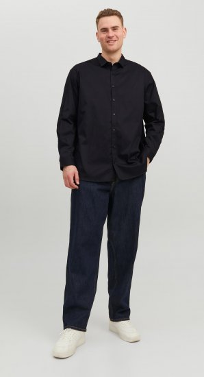 Jack & Jones CARDIFF Dress Shirt Black - Πουκάμισα - Aνδρικά πουκαμισα μεγαλα μεγάλα μεγέθη