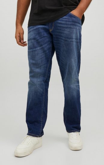 Jack & Jones GLENN FOX GE 348 Jeans Blue Denim - Τζιν και παντελόνια - Aνδρικα τζιν παντελόνια μεγάλα μεγέθη