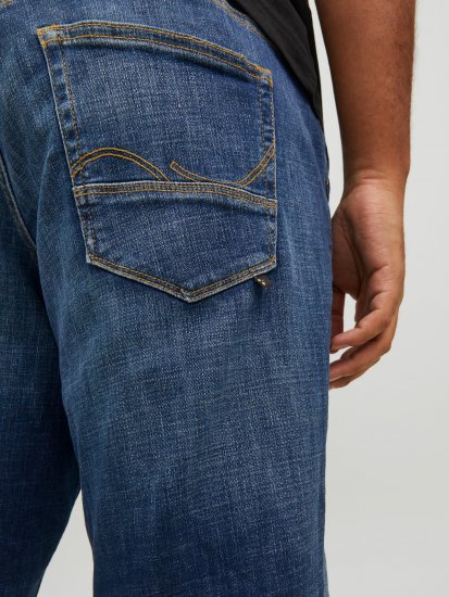 Jack & Jones GLENN FOX GE 348 Jeans Blue Denim - Τζιν και παντελόνια - Aνδρικα τζιν παντελόνια μεγάλα μεγέθη