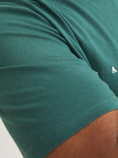 Jack & Jones STAR T-Shirt Deep Teal - Μακό μπλουζάκια - Aνδρικά μπλουζεσ μεγάλα μεγέθη