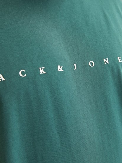 Jack & Jones STAR T-Shirt Deep Teal - Μακό μπλουζάκια - Aνδρικά μπλουζεσ μεγάλα μεγέθη