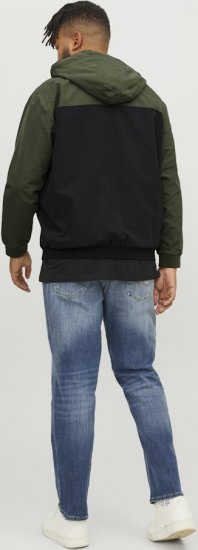 Jack & Jones RUSH Bomber Jacket with Hood Green - Μπουφάν - Aνδρικά μπουφαν μεγάλα μεγέθη