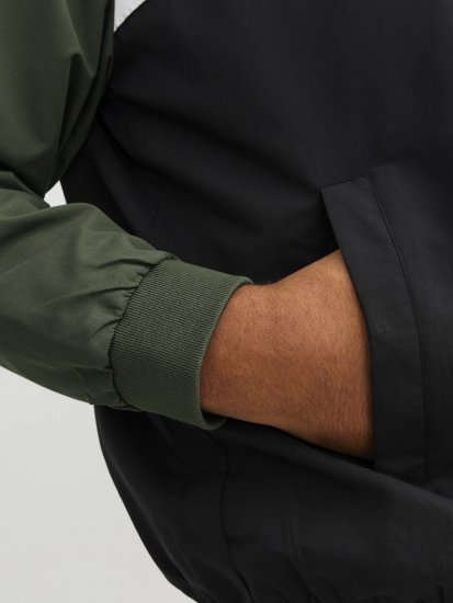Jack & Jones RUSH Bomber Jacket with Hood Green - Μπουφάν - Aνδρικά μπουφαν μεγάλα μεγέθη