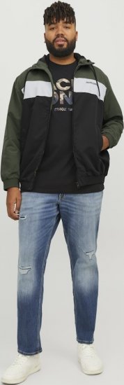 Jack & Jones RUSH Bomber Jacket with Hood Green - Μπουφάν - Aνδρικά μπουφαν μεγάλα μεγέθη